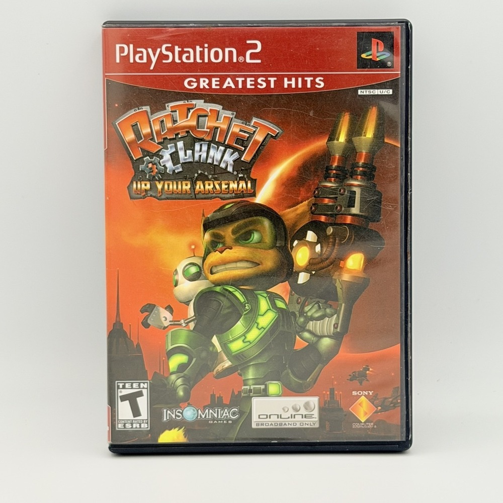 Ratchet & Clank Up Your Arsenal PlayStation 2 PS2 Case Only Sony T NTSC-U/C